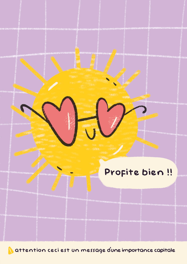 Carte Postale - Profite bien
