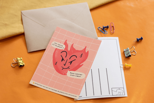 Carte Postale - Le feu