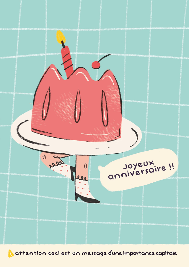Carte Postale - Joyeux anniversaire